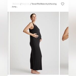 Quince nursing/maternity jumpsuit